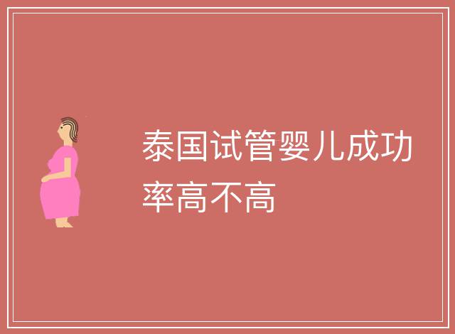 泰國(guó)試管嬰兒成功率高不高