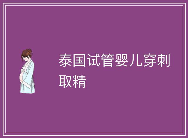 泰國試管嬰兒穿刺取精